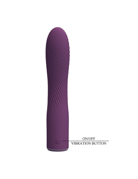 PRETTY LOVE KISSELL RECHARGEABLE VIBRATOR 10 FUNCTIONS PURPLE