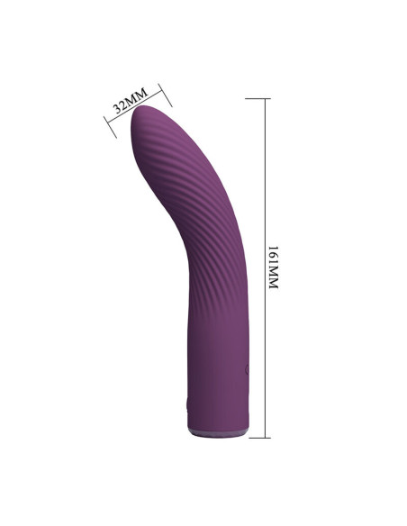 PRETTY LOVE KISSELL RECHARGEABLE VIBRATOR 10 FUNCTIONS PURPLE