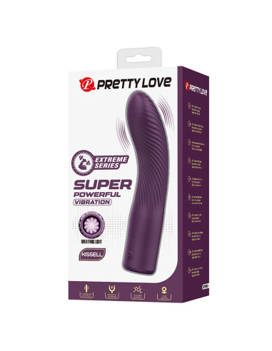 PRETTY LOVE KISSELL RECHARGEABLE VIBRATOR 10 FUNCTIONS PURPLE
