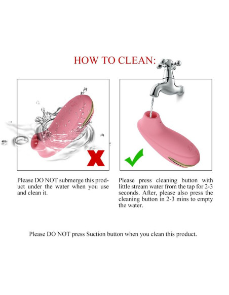PRETTY LOVE OTIS CLITORAL SUCTION STIMULATOR 7 MODES PINK