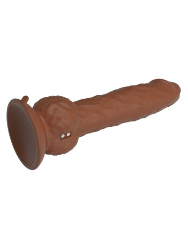 PRETTY LOVE EREN THRUSTING VIBRATING DILDO 205 CM O 45 CM BROWN