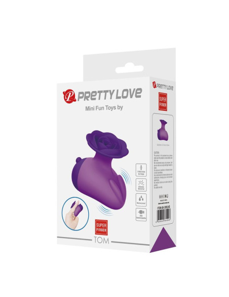 PRETTY LOVE RECHARGEABLE CLITORAL STIMULATOR 7 MODES PURPLE