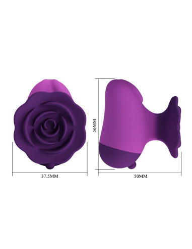 PRETTY LOVE RECHARGEABLE CLITORAL STIMULATOR 7 MODES PURPLE