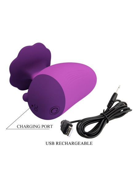 PRETTY LOVE RECHARGEABLE CLITORAL STIMULATOR 7 MODES PURPLE