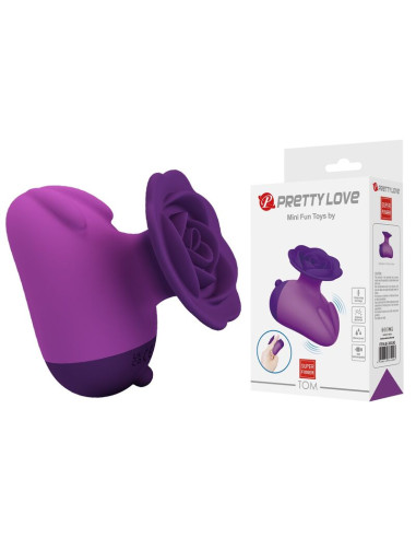PRETTY LOVE RECHARGEABLE CLITORAL STIMULATOR 7 MODES PURPLE