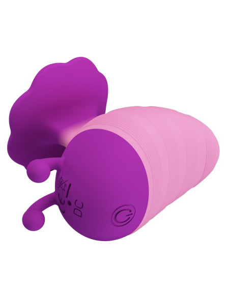 PRETTY LOVE LITTLE BEE RECHARGEABLE CLITORAL STIMULATOR 7 MODES PURPLE PINK