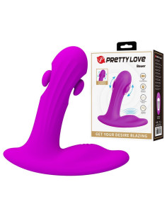 PRETTY LOVE BAUER RECHARGEABLE PROSTATE MASSAGER 12 MODES PURPLE