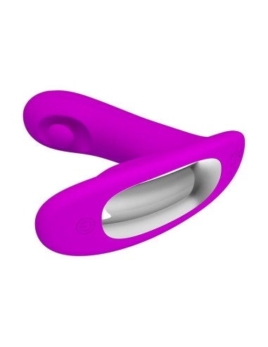 PRETTY LOVE BAUER RECHARGEABLE PROSTATE MASSAGER 12 MODES PURPLE