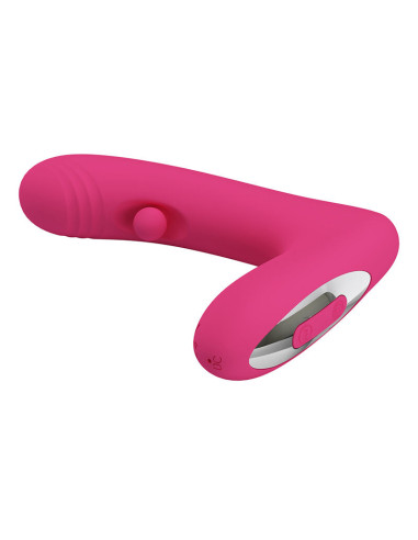 PRETTY LOVE DUDEN RECHARGEABLE SILICONE VIBRATOR 12 VIBRATION MODES AND 3 ROCKING MODES PINK