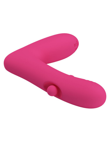 PRETTY LOVE DUDEN RECHARGEABLE SILICONE VIBRATOR 12 VIBRATION MODES AND 3 ROCKING MODES PINK