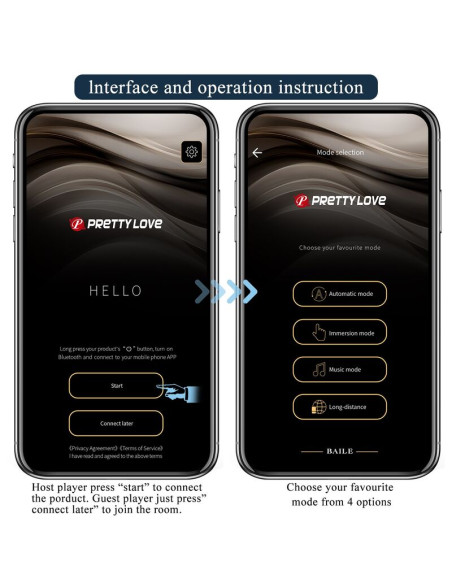 PRETTY LOVE ANTHONY APP CONTROL ANAL AND PERINEUM VIBRATOR BLACK