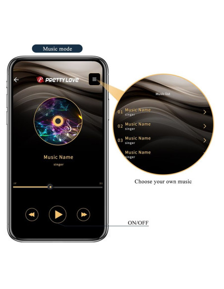 PRETTY LOVE ANTHONY APP CONTROL ANAL AND PERINEUM VIBRATOR BLACK