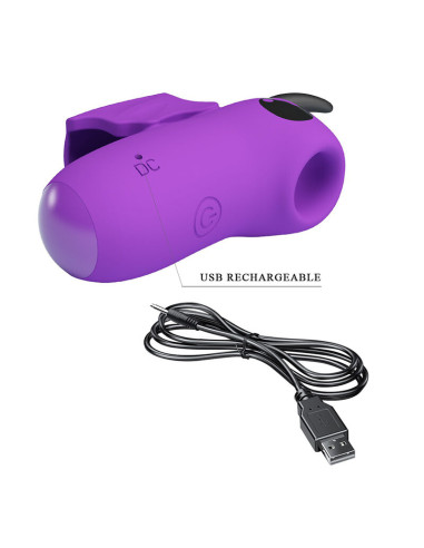 PRETTY LOVE MAGIC DEVIL PURPLE RECHARGEABLE FINGER STIMULATOR