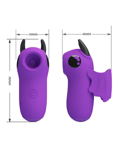 PRETTY LOVE MAGIC DEVIL PURPLE RECHARGEABLE FINGER STIMULATOR