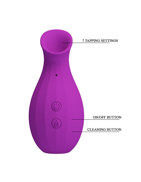 PRETTY LOVE MAGIC BOTTLE RECHARGEABLE CLITORAL SUCTION STIMULATOR PURPLE