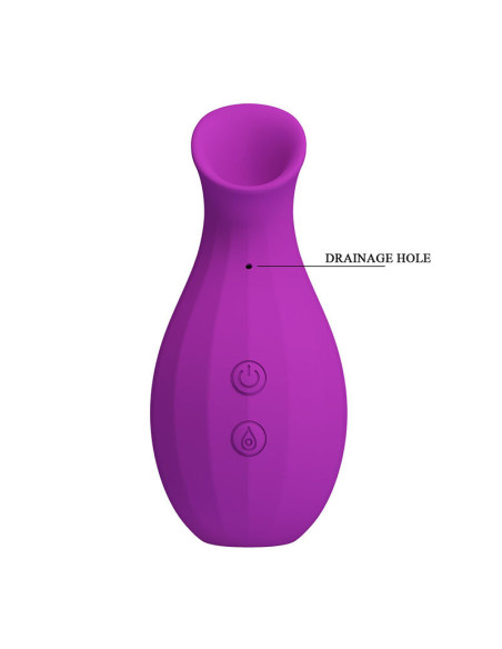 PRETTY LOVE MAGIC BOTTLE RECHARGEABLE CLITORAL SUCTION STIMULATOR PURPLE