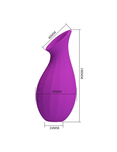 PRETTY LOVE MAGIC BOTTLE RECHARGEABLE CLITORAL SUCTION STIMULATOR PURPLE