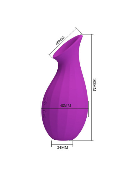PRETTY LOVE MAGIC BOTTLE RECHARGEABLE CLITORAL SUCTION STIMULATOR PURPLE