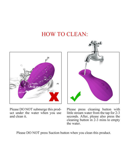 PRETTY LOVE MAGIC BOTTLE RECHARGEABLE CLITORAL SUCTION STIMULATOR PURPLE