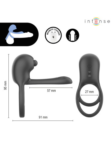 INTENSE SPIKE REMOTE CONTROL VIBRATING PENIS RING
