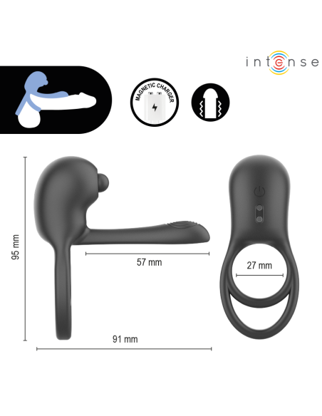 INTENSE SPIKE REMOTE CONTROL VIBRATING PENIS RING