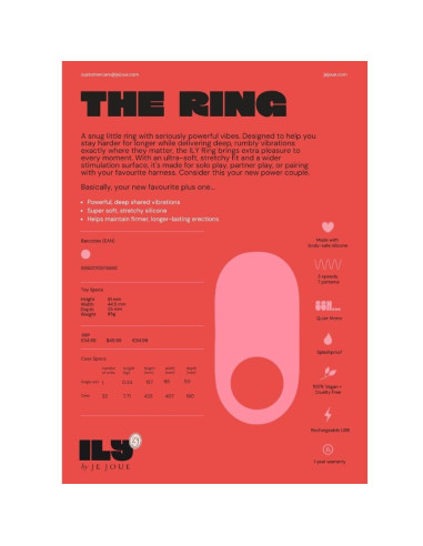 JE JOUE ILY COCK RING VIBRATING PENIS RING