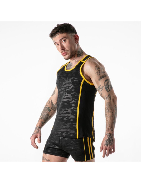 LOCKER GEAR FULL MILITARY ACCESS TANKTOP YELLOW M