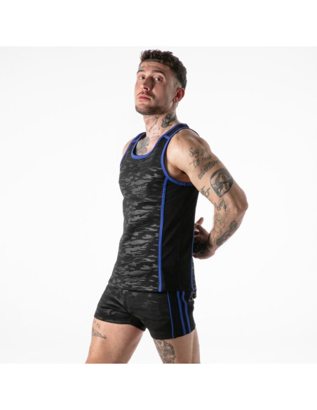 LOCKER GEAR FULL MILITARY ACCESS TANKTOP BLUE S