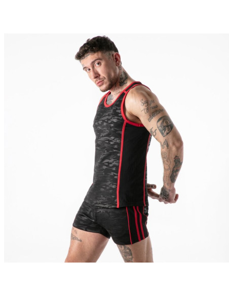 LOCKER GEAR FULL MILITARY ACCESS TANKTOP RED S