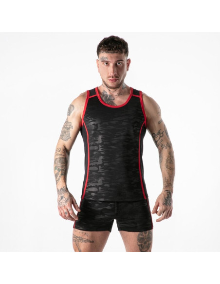 LOCKER GEAR FULL MILITARY ACCESS TANKTOP RED S