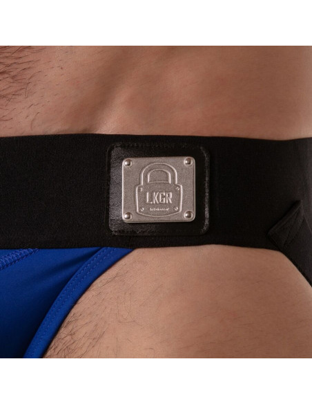 LOCKER GEAR WIDE WAISTBAND JOCKSTRAP BLUE S
