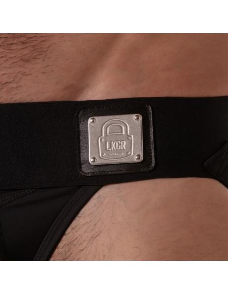 LOCKER GEAR WIDE WAISTBAND JOCKSTRAP BLACK S