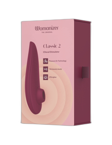 WOMANIZER CLASSIC 2 CLITORAL STIMULATOR BORDEAUX