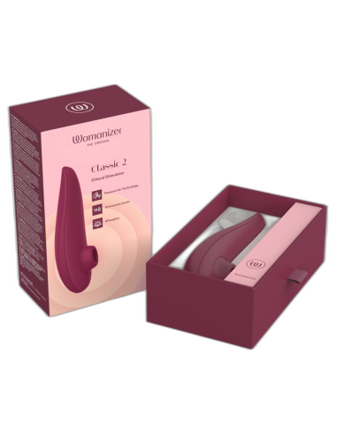 WOMANIZER CLASSIC 2 CLITORAL STIMULATOR BORDEAUX