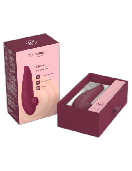 WOMANIZER CLASSIC 2 CLITORAL STIMULATOR BORDEAUX