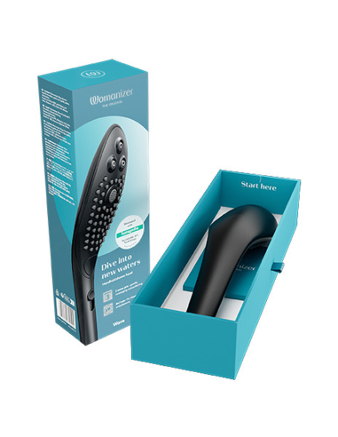 WOMANIZER WAVE CLITORAL STIMULATING SHOWER HEAD BLACK