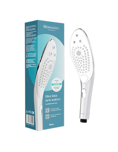 WOMANIZER WAVE CLITORAL STIMULATING SHOWER HEAD CHROME