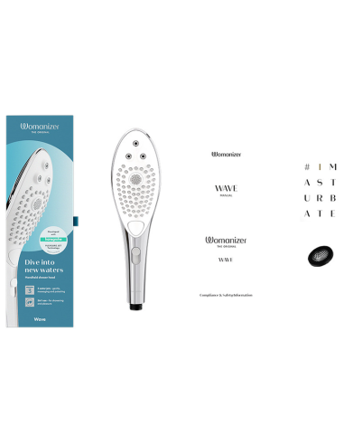 WOMANIZER WAVE CLITORAL STIMULATING SHOWER HEAD CHROME