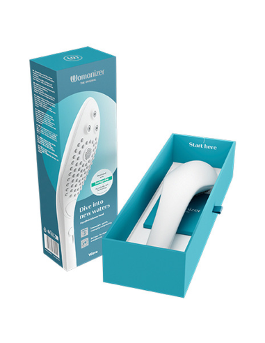 WOMANIZER WAVE CLITORAL STIMULATING SHOWER HEAD WHITE