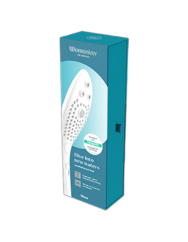WOMANIZER WAVE CLITORAL STIMULATING SHOWER HEAD WHITE