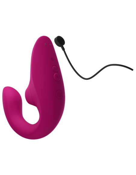 WOMANIZER BLEND RABBIT VIBRATOR STIMULATOR VIBRANT PINK