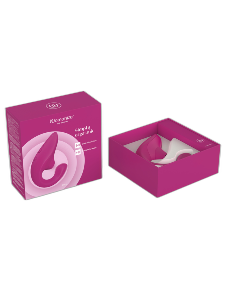 WOMANIZER BLEND RABBIT VIBRATOR STIMULATOR VIBRANT PINK