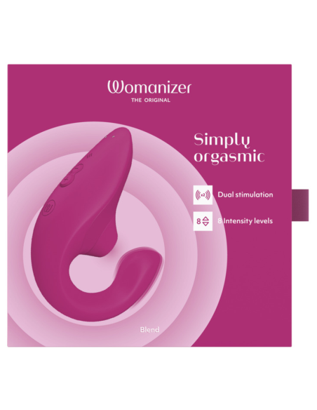 WOMANIZER BLEND RABBIT VIBRATOR STIMULATOR VIBRANT PINK