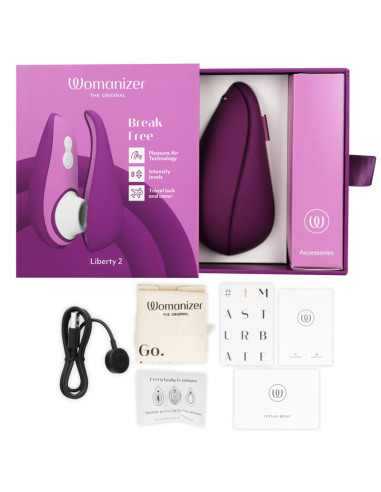 WOMANIZER LIBERTY 2 CLITORIS STIMULATOR SUCTION VIOLET