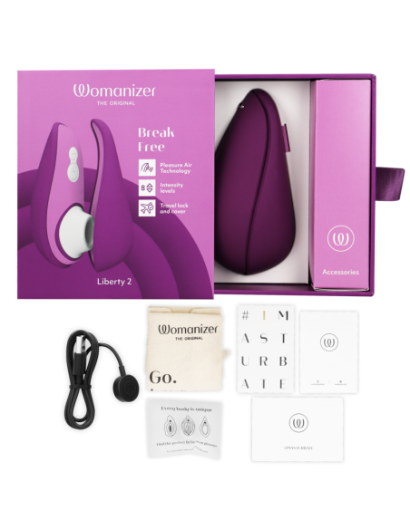 WOMANIZER LIBERTY 2 CLITORIS STIMULATOR SUCTION VIOLET