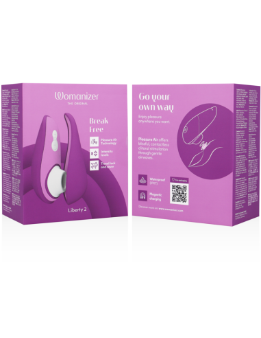 WOMANIZER LIBERTY 2 CLITORIS STIMULATOR SUCTION VIOLET