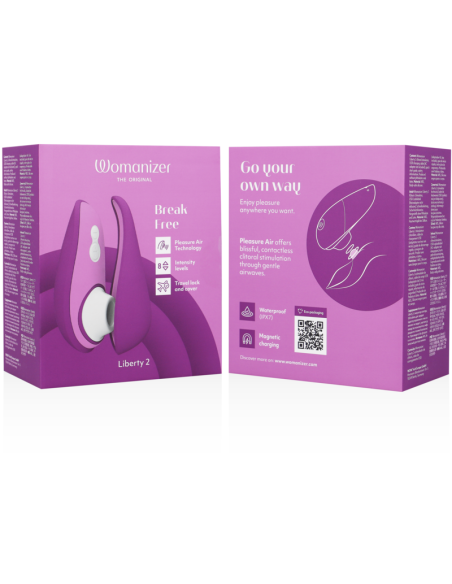WOMANIZER LIBERTY 2 CLITORIS STIMULATOR SUCTION VIOLET