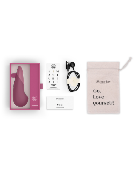 WOMANIZER VIBE LAY ON SILENT VIBRATOR DUSKY PINK