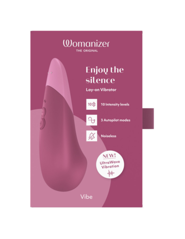 WOMANIZER VIBE LAY ON SILENT VIBRATOR DUSKY PINK
