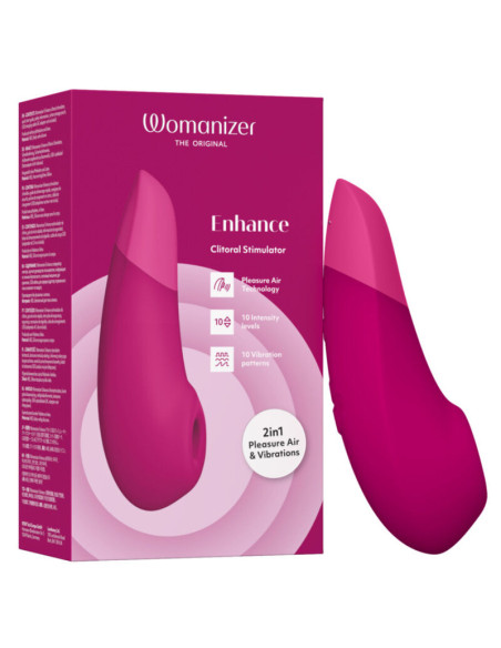 WOMANIZER ENHANCE CLITORIAL STIMULATOR VIBRANT PINK